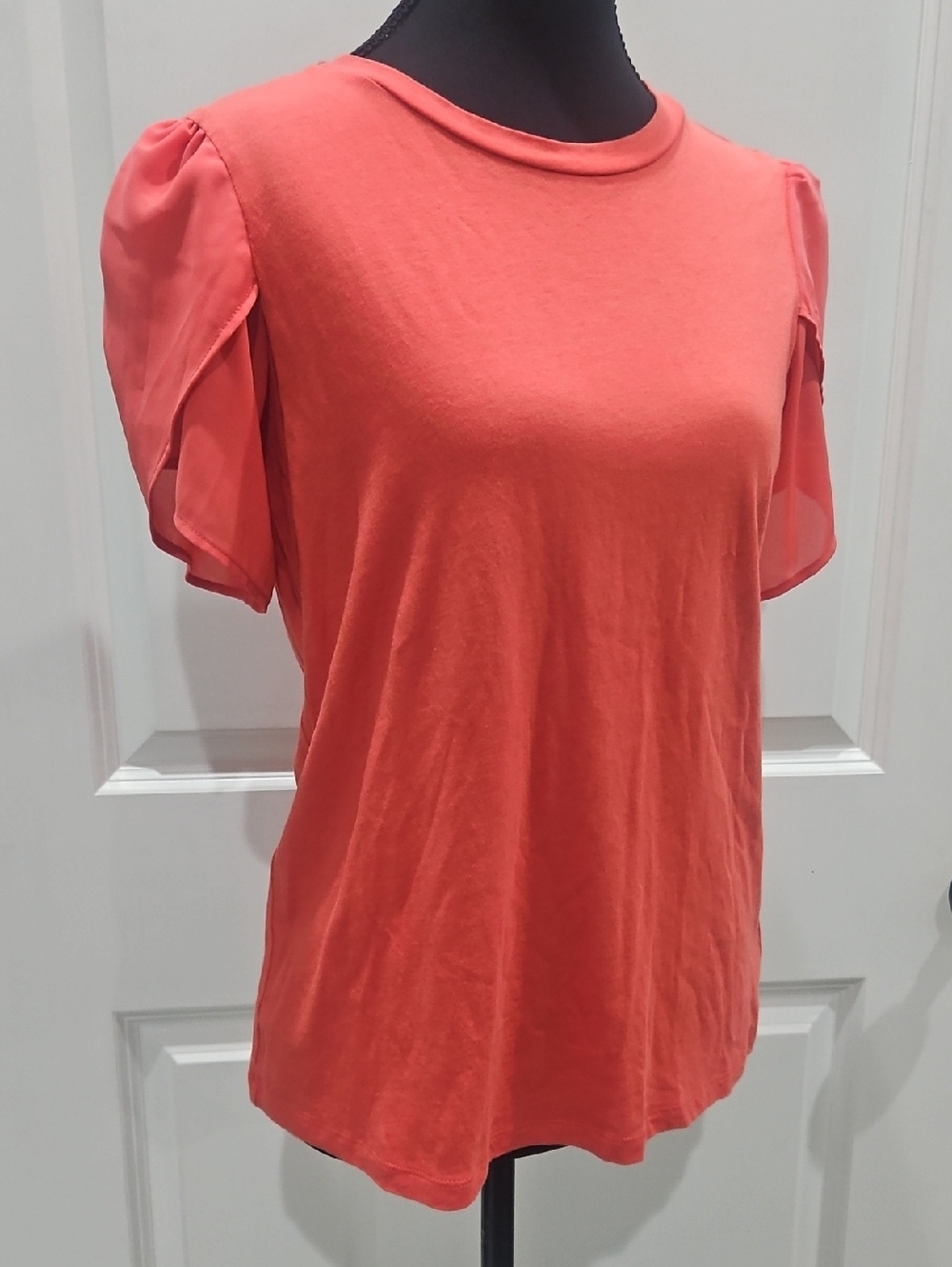 Michael Kors Coral Puff Short Sleeve Tee